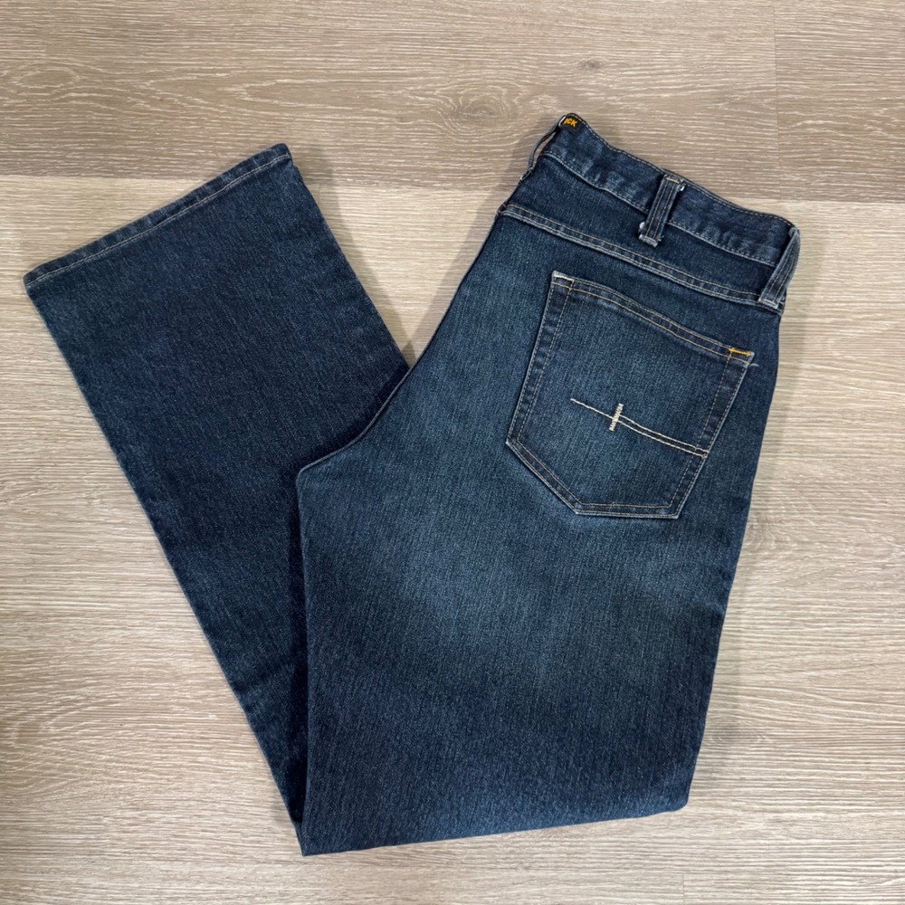 Ariat Rebar M5 Jeans Mens 36x32 Blue Blackstone DuraStretch Straight Leg